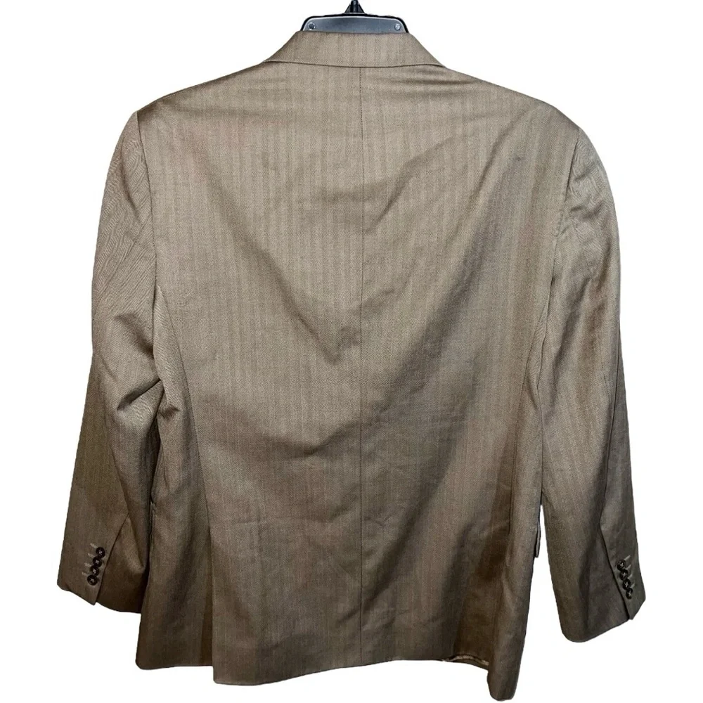 Stafford Blazer Sport Coat Blazer Men’s Size 44R Tan Classic Fit Travel 2 Button